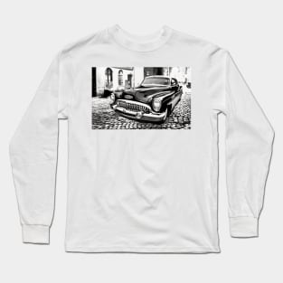 1953 Buick Super Riviera B/W Long Sleeve T-Shirt